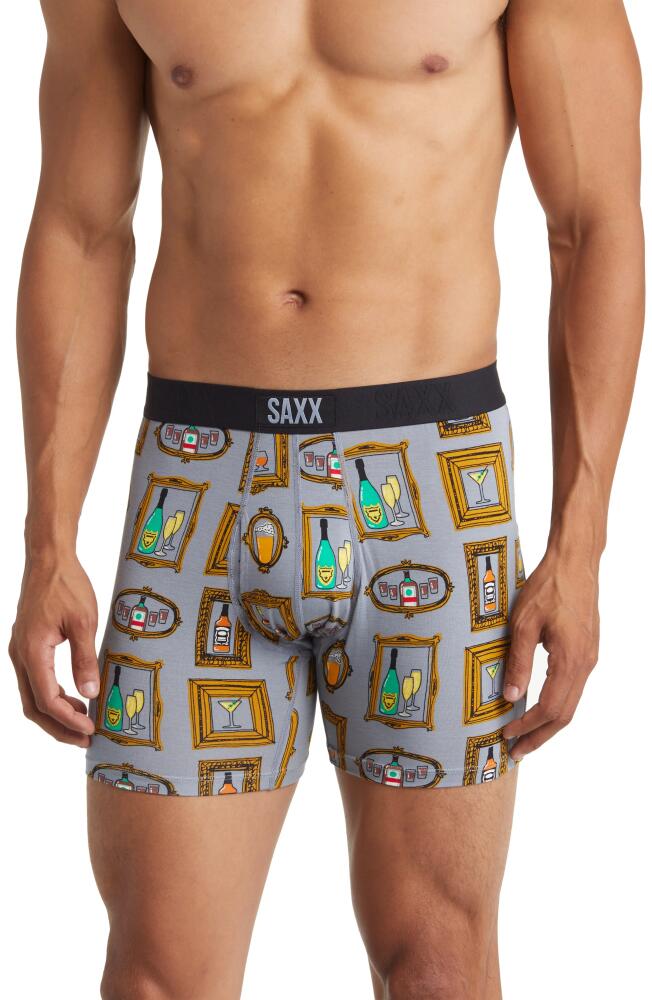 SAXX Ultra Super Soft Relaxed Fit Boxer Briefs in Gallery Wall- Tradewinds Cover