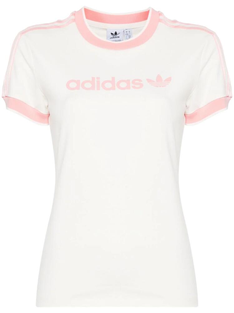 adidas flocked-logo T-shirt - White Cover