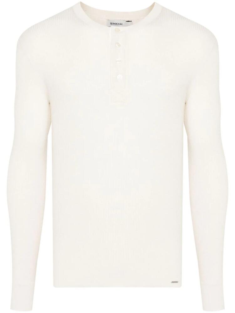 Simkhai Hezekiah Henley sweater - Neutrals Cover