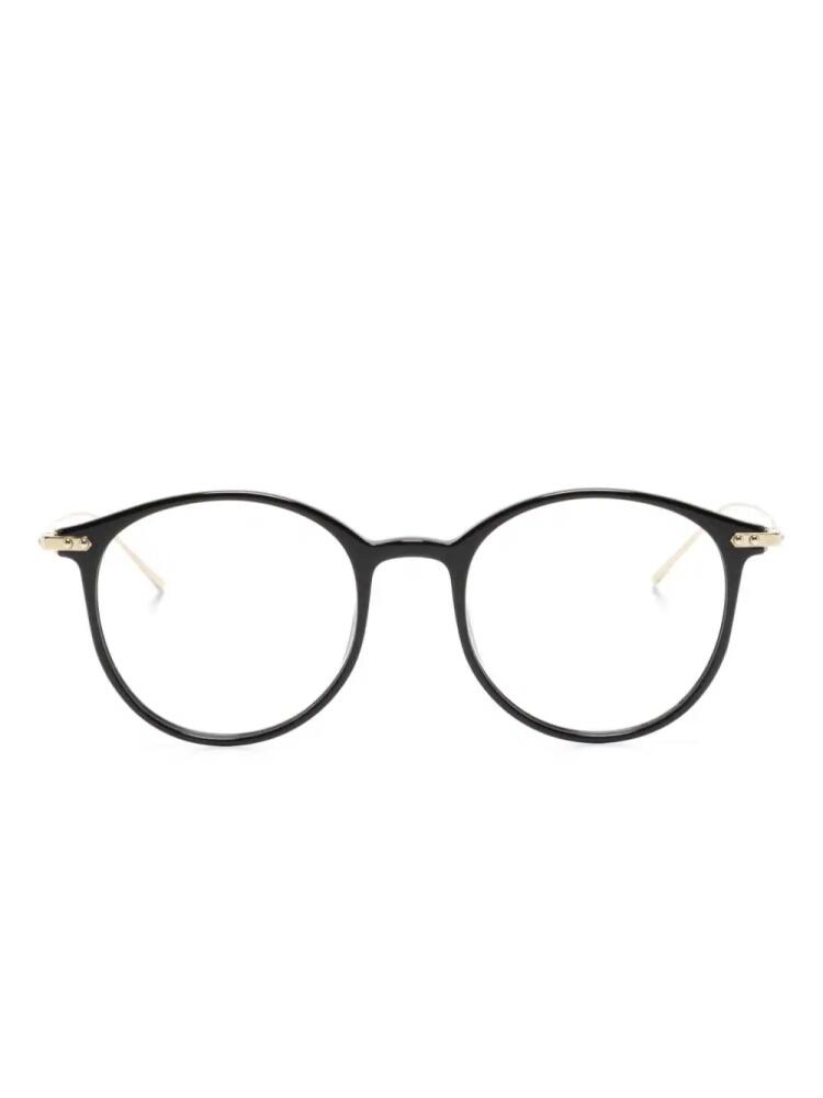 Linda Farrow LF02 round-frame glasses - Gold Cover