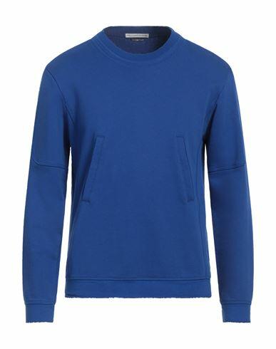 Grey Daniele Alessandrini Man Sweatshirt Blue Cotton Cover