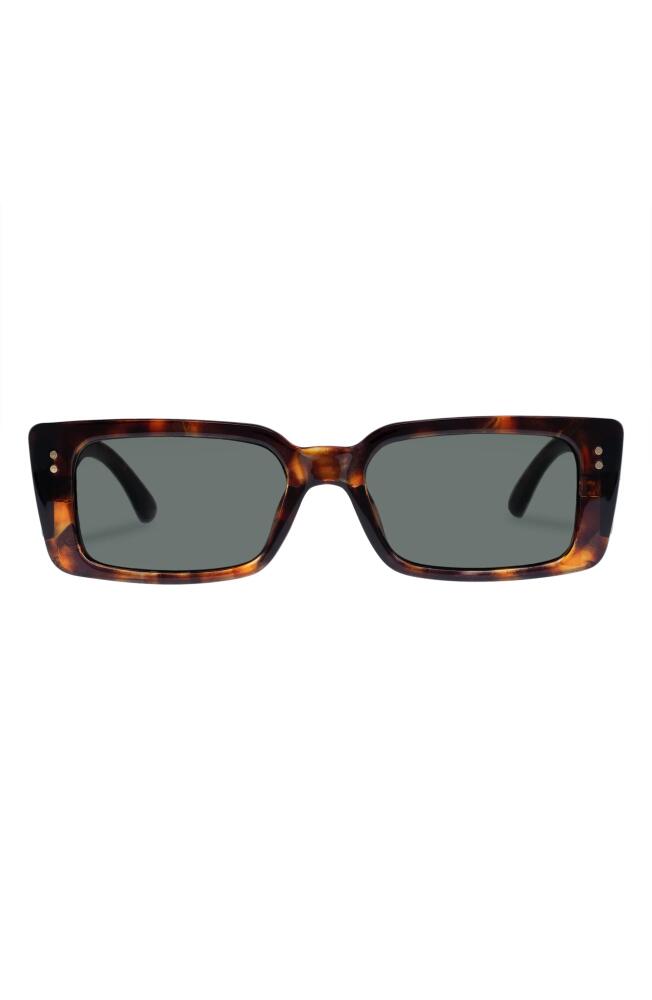 AIRE Orion 53mm Rectangular Sunglasses in Dark Tort Cover