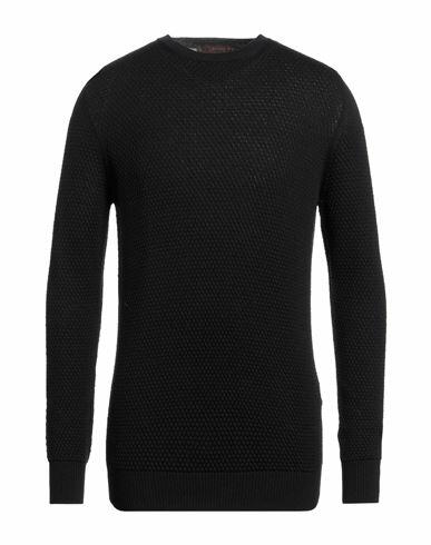 Jeordie's Man Sweater Black Merino Wool, Dralon Cover