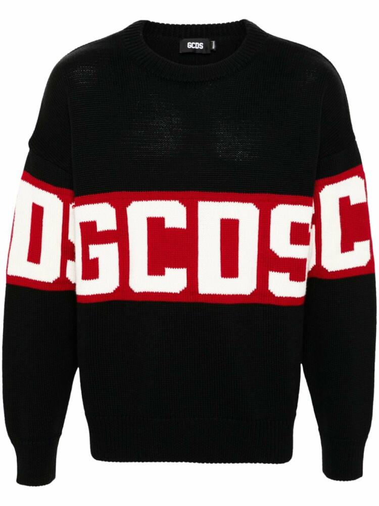 GCDS Band-logo sweater - Black Cover