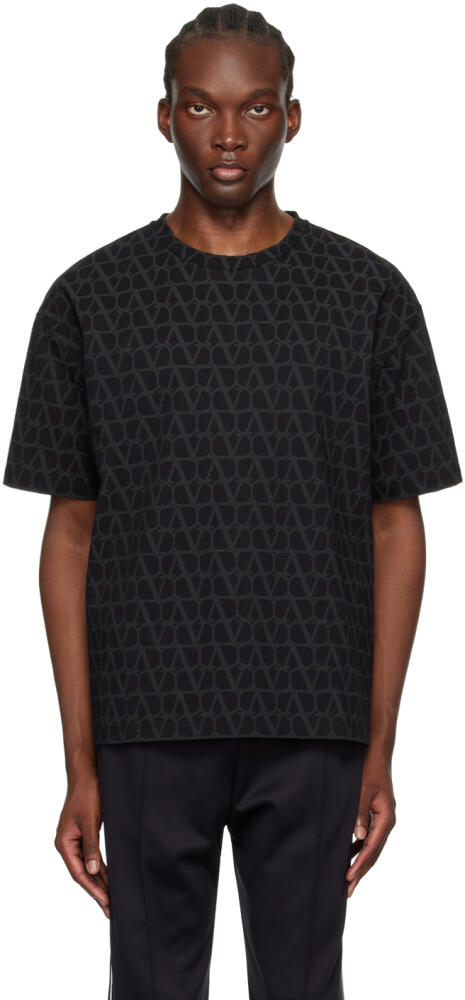 Valentino Black Toile Iconographe T-Shirt Cover