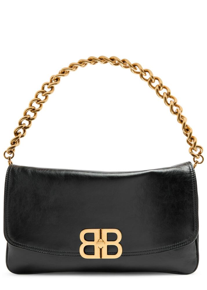 Balenciaga Monaco Medium Leather Shoulder bag - Black Cover