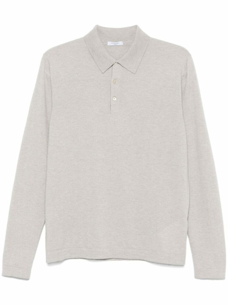 Boglioli cashmere polo shirt - Grey Cover