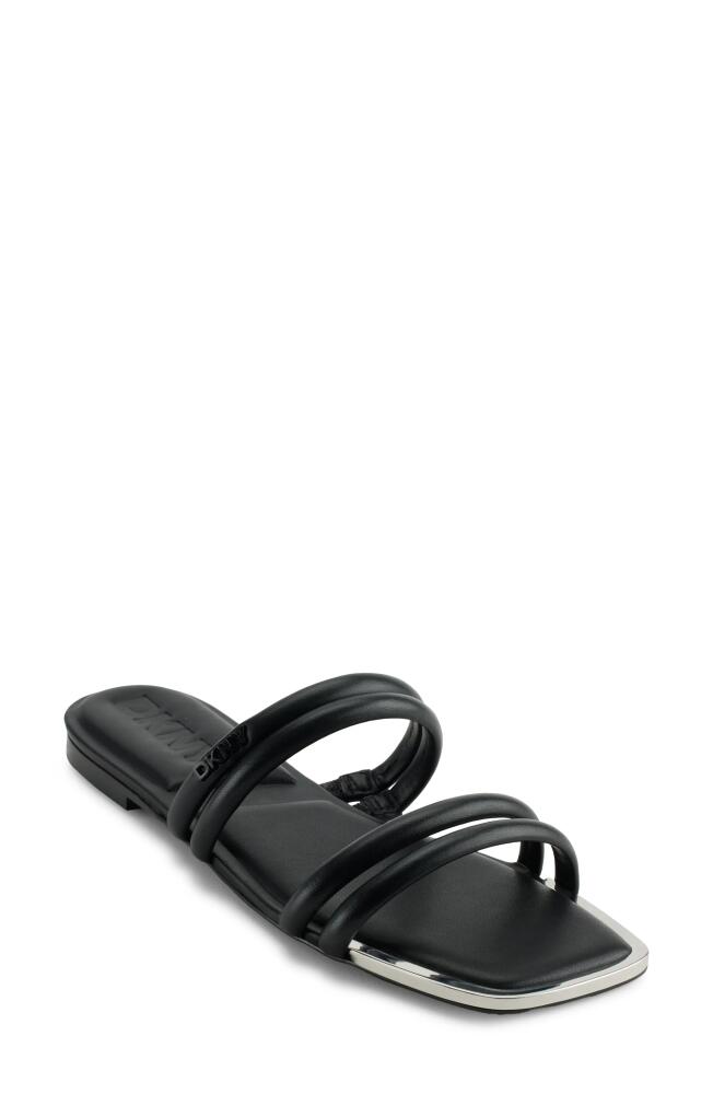 DKNY Square Toe Slide Sandal in Black Cover