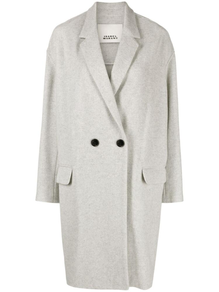 ISABEL MARANT Efegozi double-breasted coat - Grey Cover