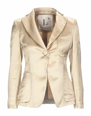 L' Autre Chose Woman Blazer Beige Linen, Viscose Cover