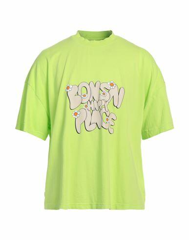 Bonsai Man T-shirt Acid green Cotton Cover