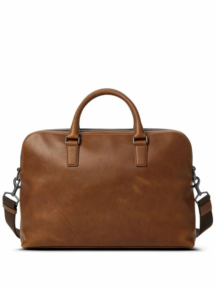 Shinola Navigator GM Double Zip briefcase - Brown Cover