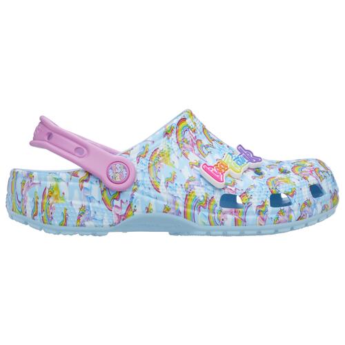 Crocs Classic Rainbow Lisa Frank Clogs - Womens Shoes Blue/Pink Cover