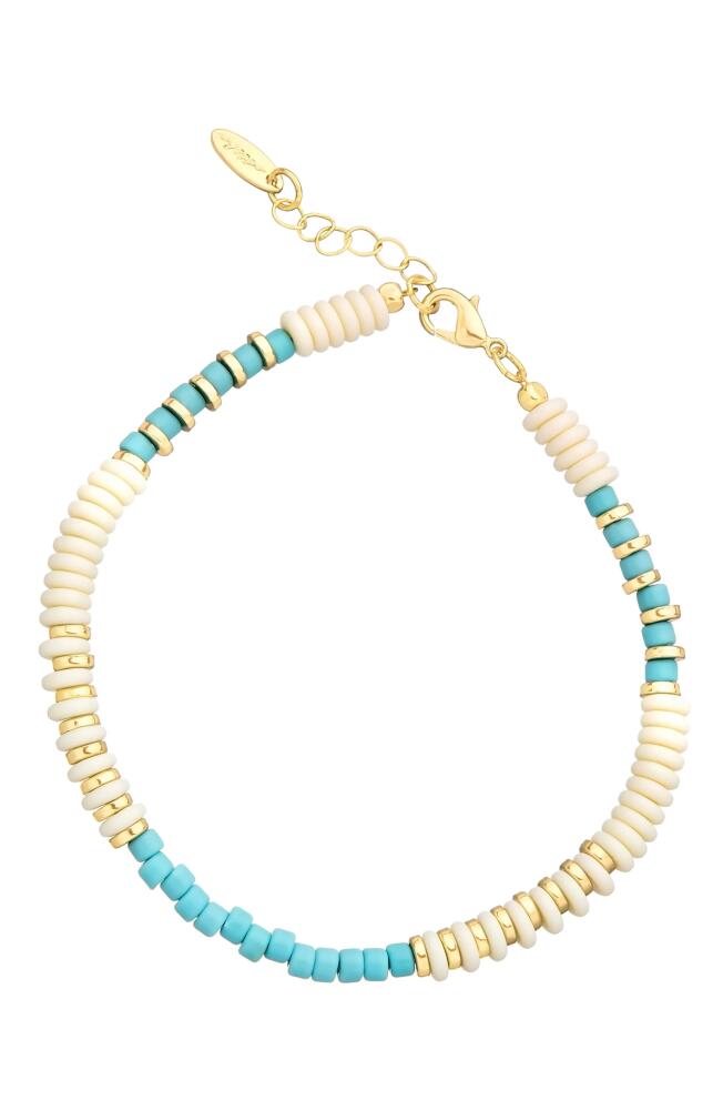 Ettika Ocean Tide Bead Anklet in Turquoise Cover