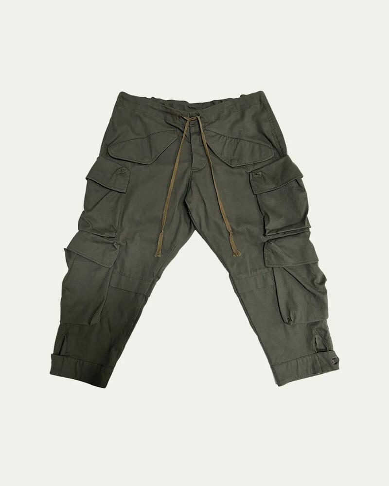 Greg Lauren Men's Multi-Pocket Cargo Pants Cover