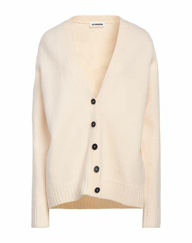 Jil Sander Woman Cardigan Cream Wool Cover