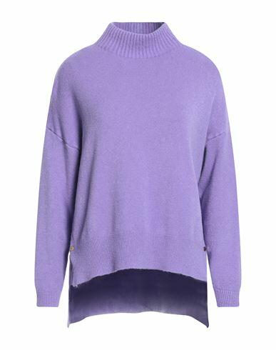 No-nà Woman Turtleneck Light purple Viscose, Polyester, Polyamide Cover