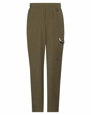 Family First Milano Man Pants Military green Nylon, Elastane Cover