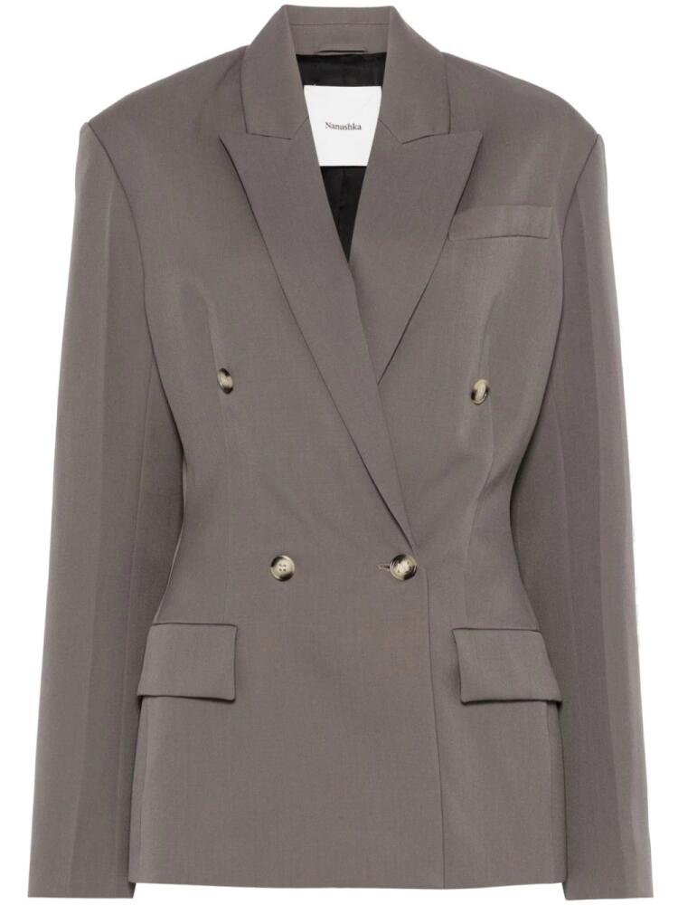 Nanushka wool blazer - Grey Cover