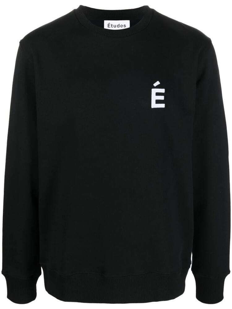 Etudes Story patch-logo sweatshirt - Black Cover