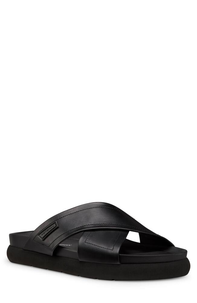 Stuart Weitzman Flex Crisscross Sport Slide Sandal in Black Cover