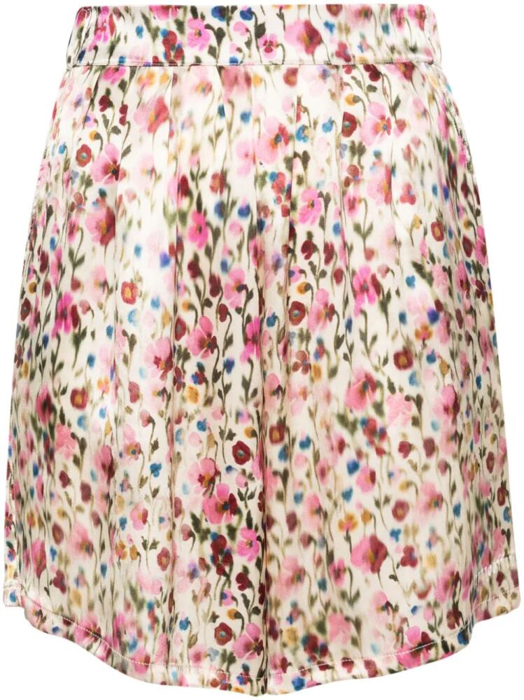 Société Anonyme 50/50 floral-print shorts - Pink Cover