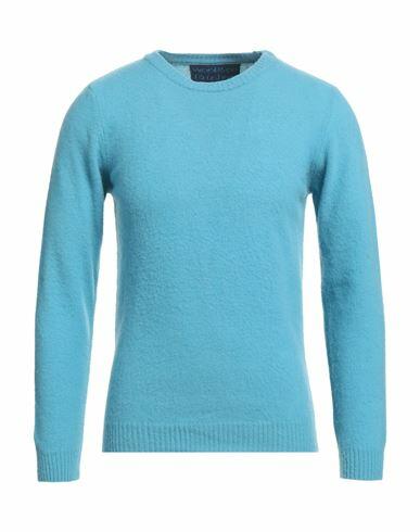 Wool & Co Man Sweater Azure Merino Wool Cover