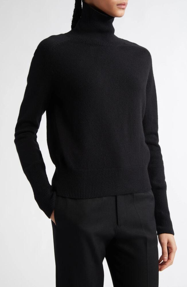 Victoria Beckham Lambswool Turtleneck Sweater in Black Cover