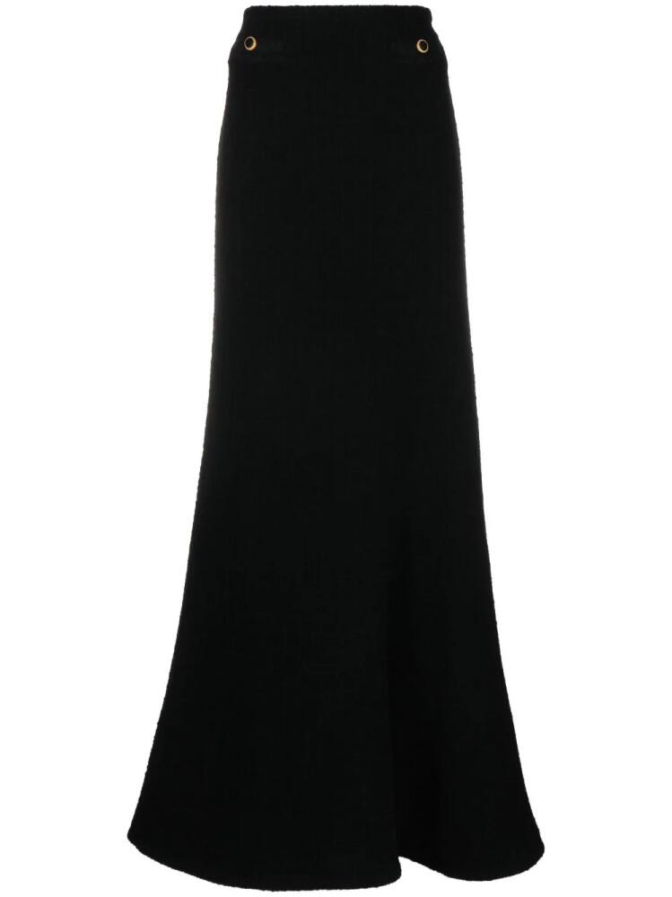 Alessandra Rich bouclé maxi skirt - Black Cover