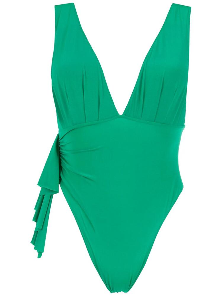 Clube Bossa Unika high-leg swimsuit - Green Cover