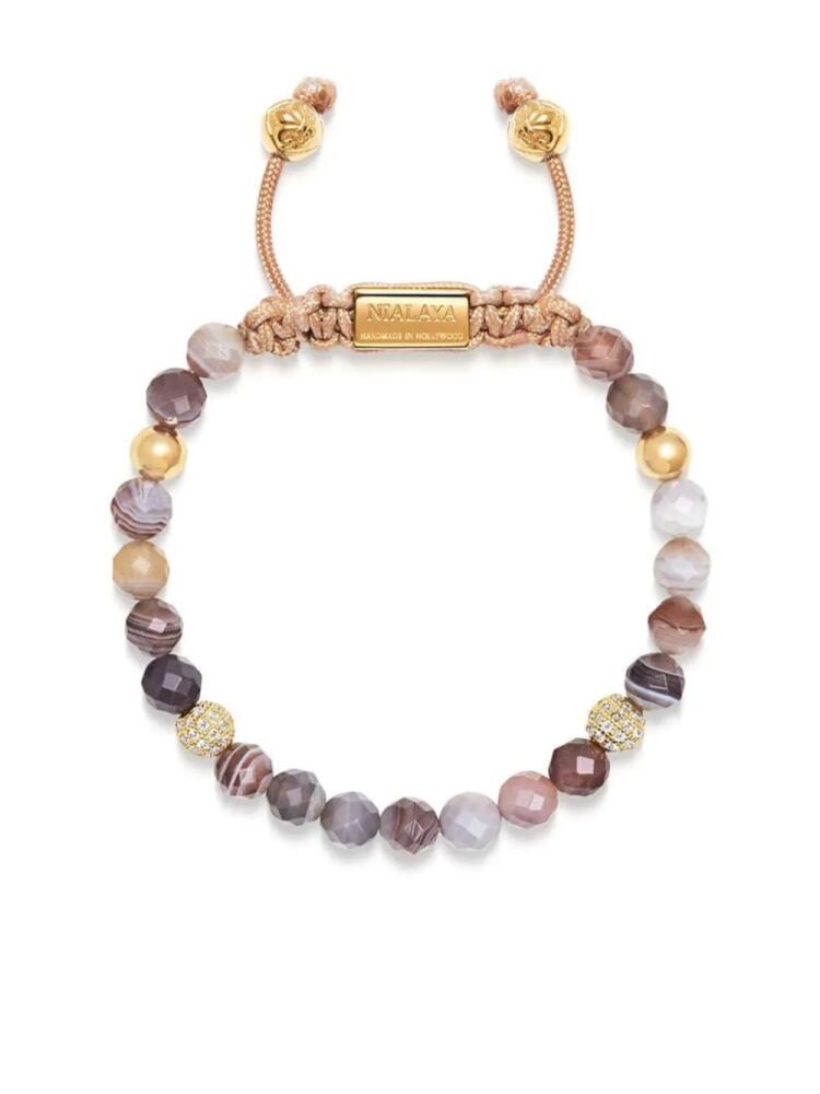 Nialaya Jewelry multi-gem beaded bracelet - Gold Cover