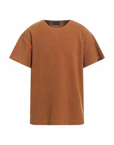 Fear Of God Man T-shirt Camel Cotton Cover