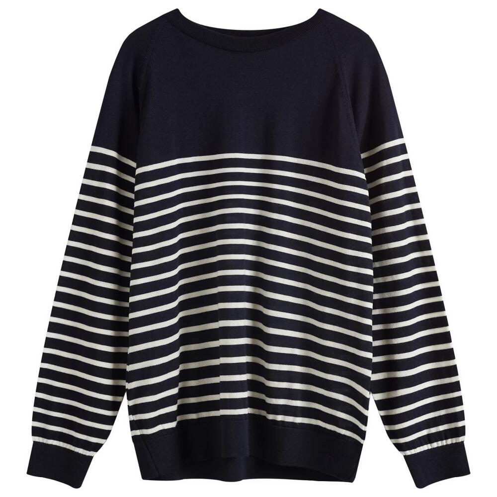 YMC Men's Suedehead Crew Knit Sweater in Ecru Cover