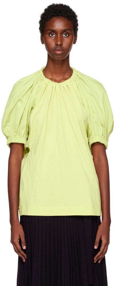 3.1 Phillip Lim Green Puff Sleeve T-Shirt Cover