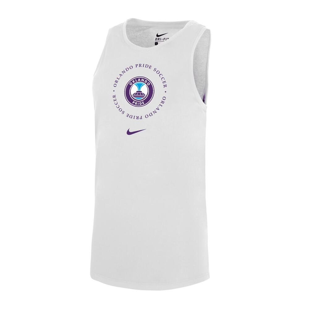 Orlando Pride Nike Women's Dri-FIT Soccer Tank Top in White Cover