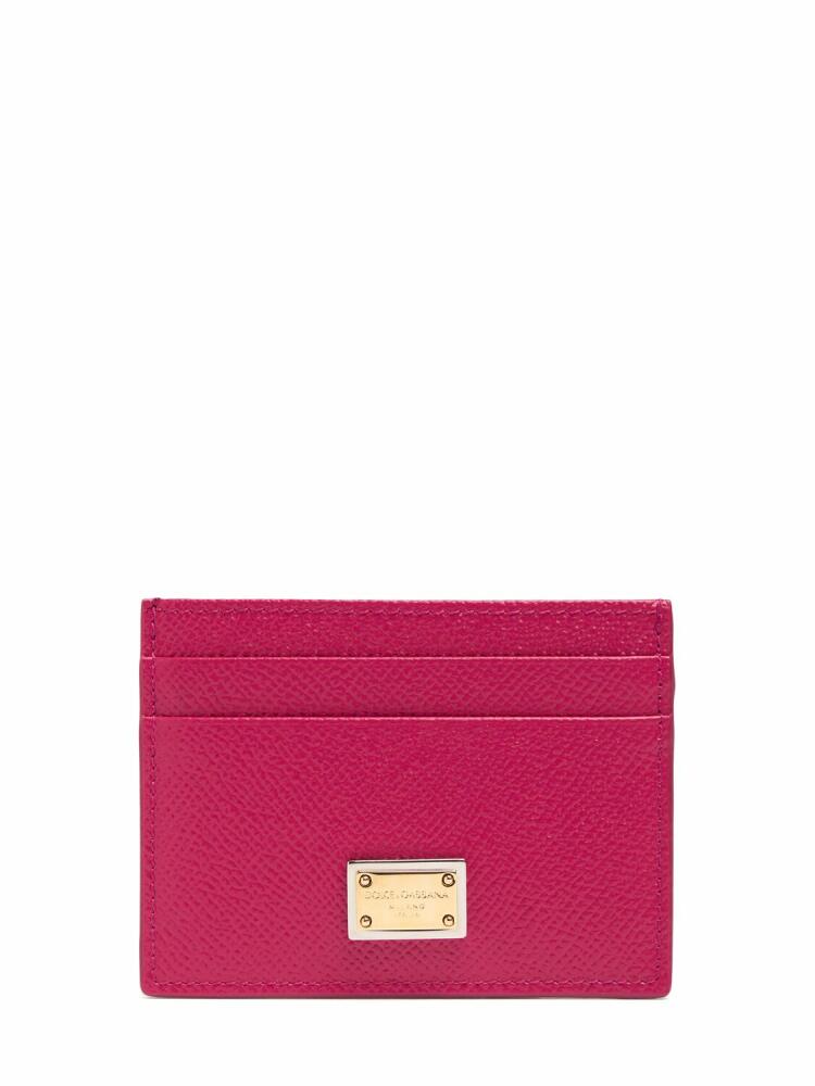 DOLCE & GABBANA Leather Card Holder Cover