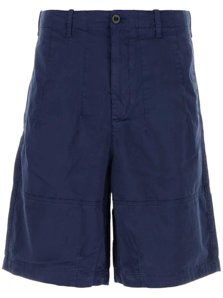 Ten C stretch-cotton bermuda shorts - Blue Cover