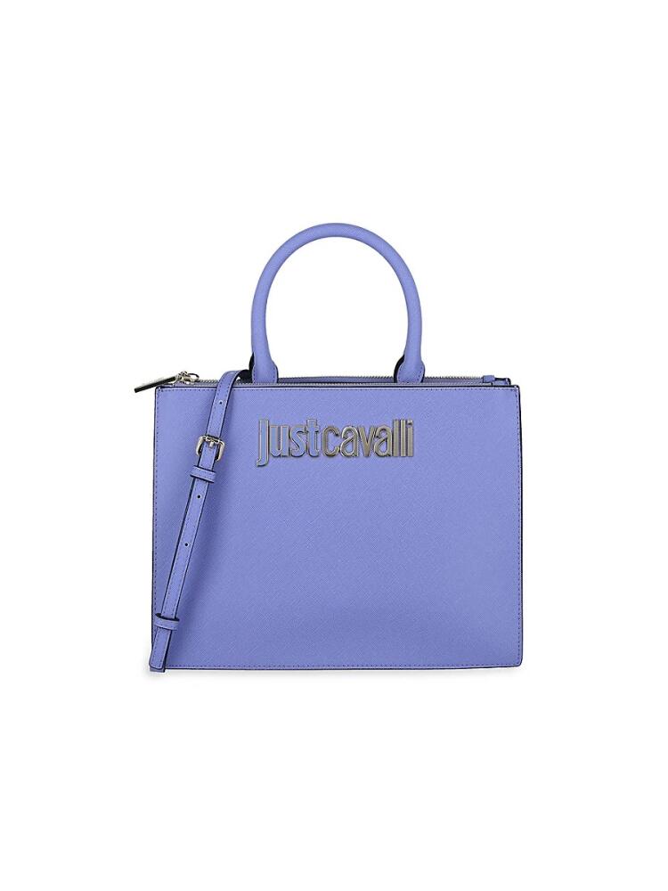 Just Cavalli Women's Logo Shoulder Bag - Violet Cover