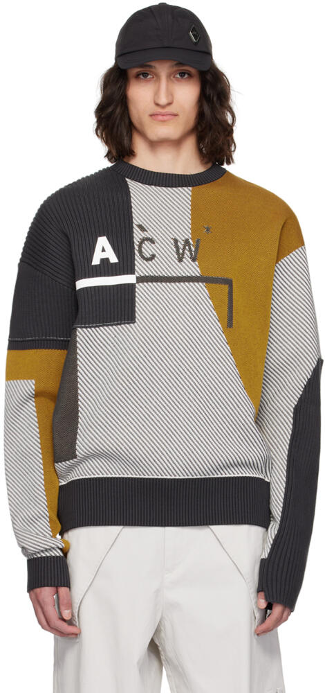 A-COLD-WALL* Multicolor Paneled Sweater Cover