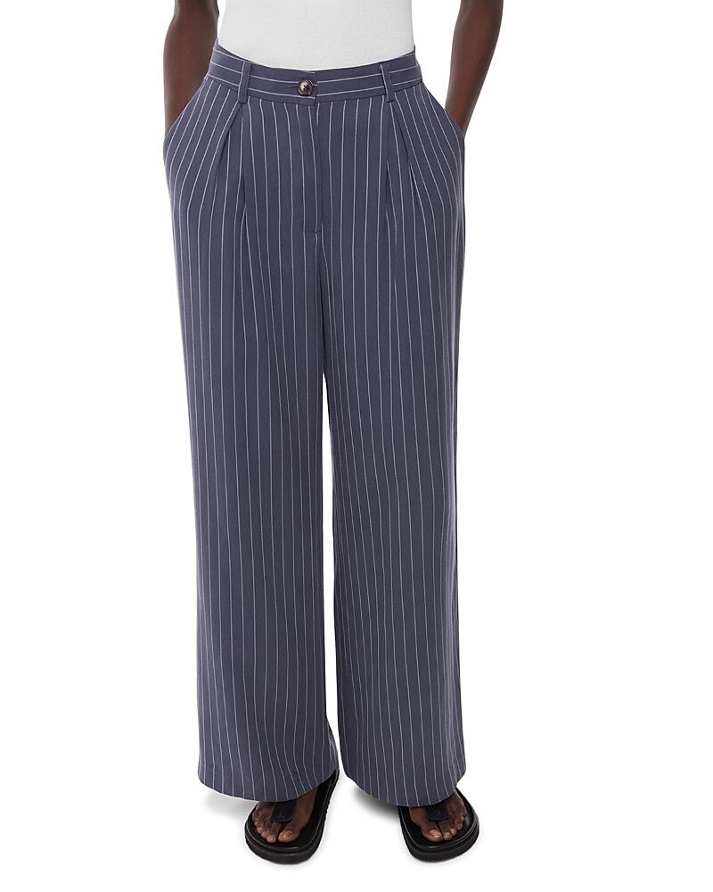 Whistles Lottie Pinstriped Trousers Cover