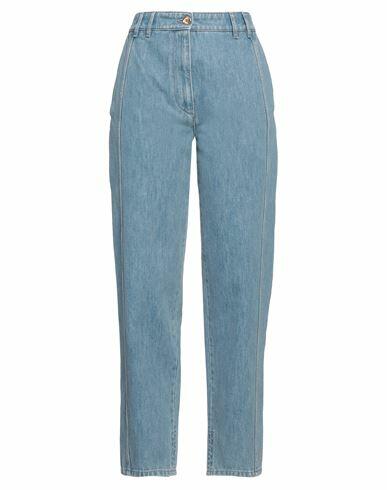 Patou Woman Jeans Blue Cotton, Polyester Cover