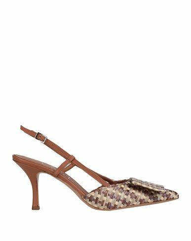 Ovye' By Cristina Lucchi Woman Pumps Tan Natural raffia Cover