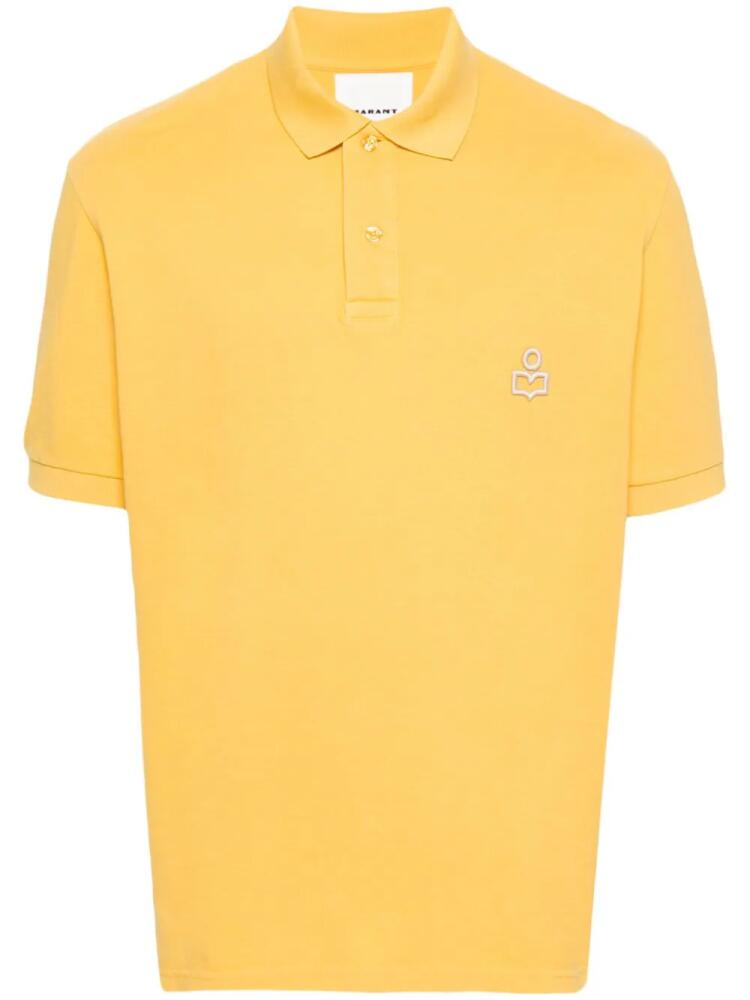 MARANT Afko cotton polo shirt - Yellow Cover