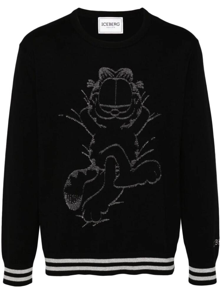 Iceberg x Garfield jacquard sweater - Black Cover