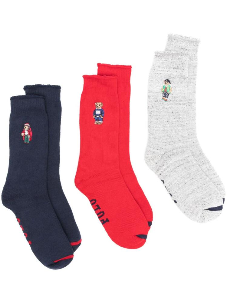 Polo Ralph Lauren Polo Bear socks set (three pairs) - Blue Cover