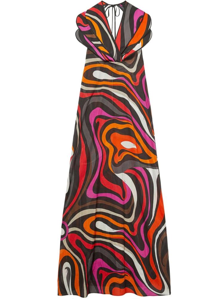 PUCCI abstract-print cotton dress - Multicolour Cover