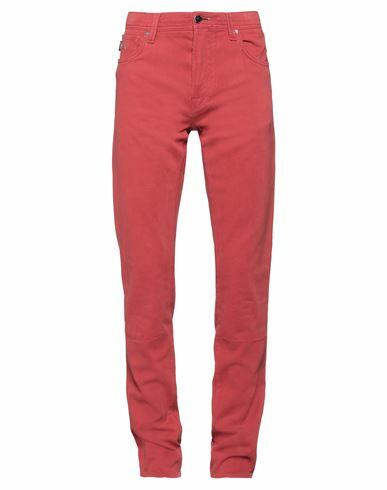 Tramarossa Man Pants Brick red Cotton, Elastane Cover