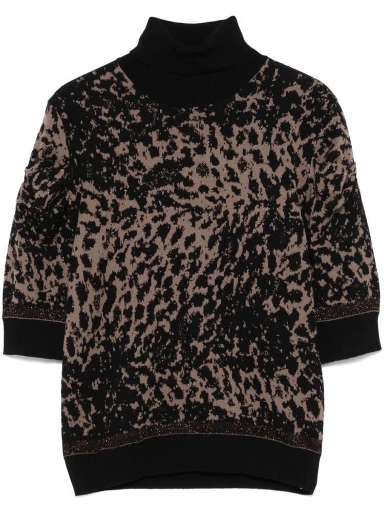 LIU JO leopard-print T-shirt - Grey Cover