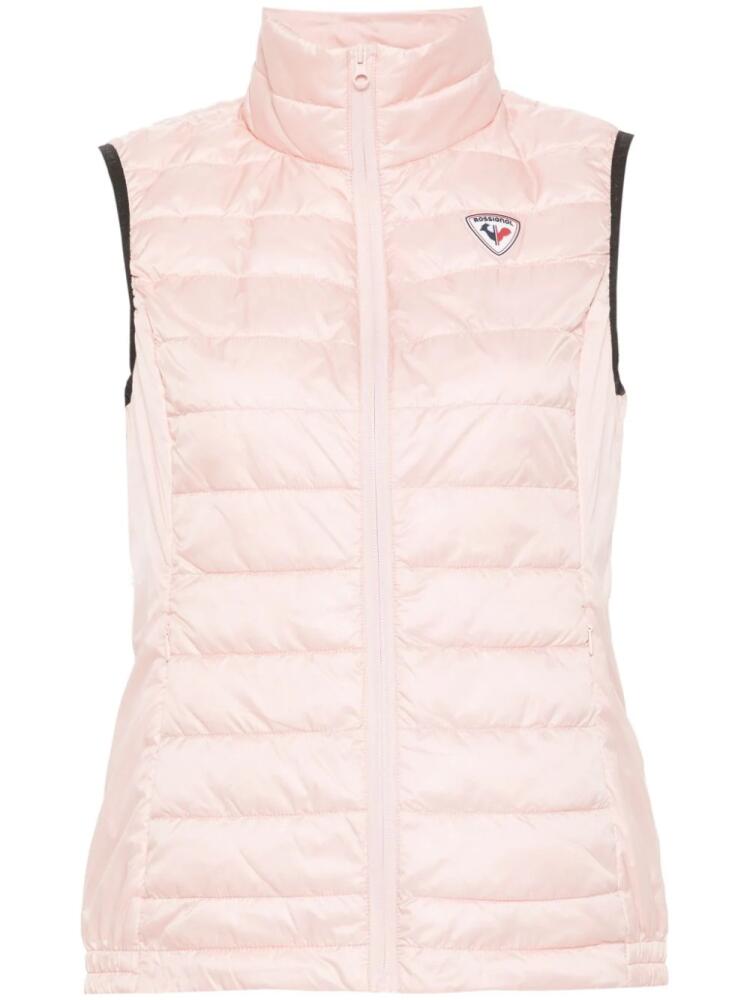 Rossignol logo-patch ripstop gilet - Pink Cover