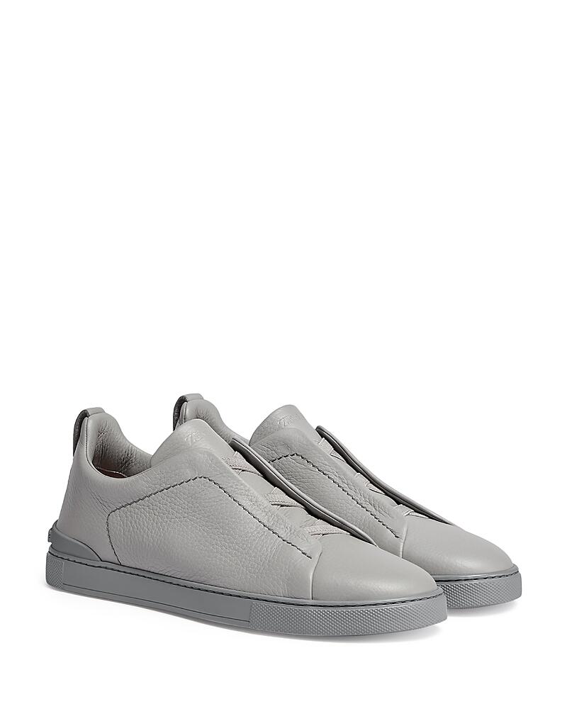 Zegna Deerskin Triple Stitch Sneakers Cover